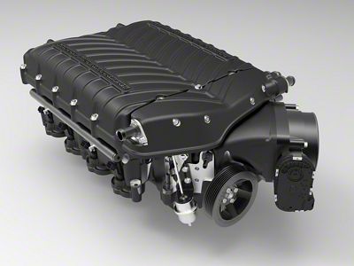 Whipple W185RF 3.0L Intercooled Supercharger Kit; Black (11-14 6.4L HEMI Challenger)