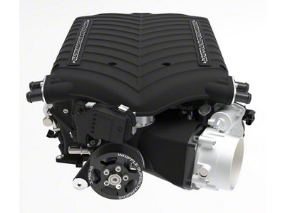 Whipple Gen 6 3.0L Intercooled Supercharger Kit; Black; Stage 2 (15-23 6.2L HEMI Charger)