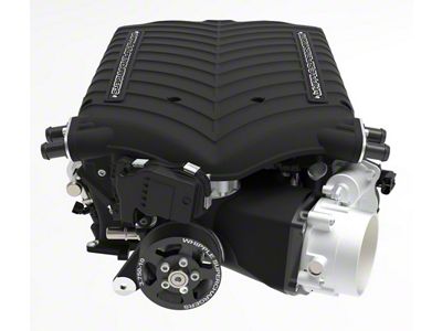 Whipple W185RF 3.0L Intercooled Supercharger Competition Kit; Black; Stage 2 (15-22 Charger SRT Hellcat)