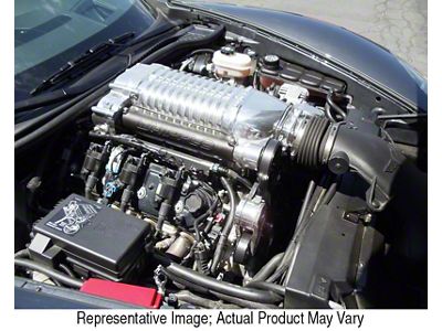 Whipple W175FF 2.9L Intercooled Supercharger Kit; Black (08-13 6.2L Corvette C6, Excluding ZR1)