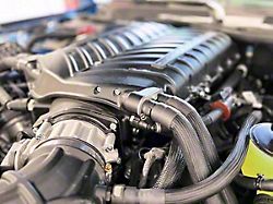 Whipple Gen 6 3.0L Intercooled Supercharger Kit; Black; Stage 1 (2024 Mustang GT, Dark Horse)