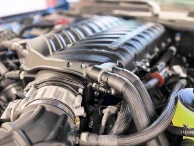 Whipple Gen 6 3.0L Intercooled Supercharger Kit; Black; Stage 1 (24-25 Mustang GT, Dark Horse)
