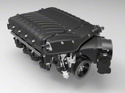 Whipple Gen 6x W185AX 3.0L Intercooled Supercharger Kit; Black; Stage 1 (2021 Mustang Mach 1)