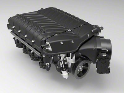 Whipple Gen 6x W185AX 3.0L Intercooled Supercharger Kit; Black; Stage 2 (2021 Mustang Mach 1)