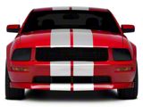 SEC10 GT500 Style Stripes; White; 10-Inch (05-14 Mustang)