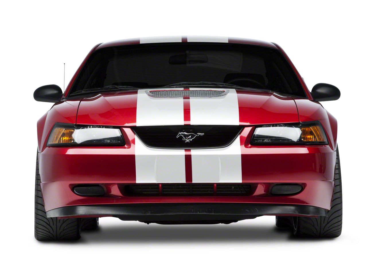SpeedForm Mustang GT500 Style Stripes; White; 10-Inch 434443