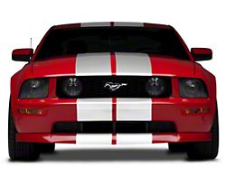 SEC10 Lemans Stripes; White; 12-Inch (05-14 Mustang)