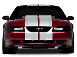 SEC10 Lemans Stripes; White; 12-Inch (94-04 Mustang)