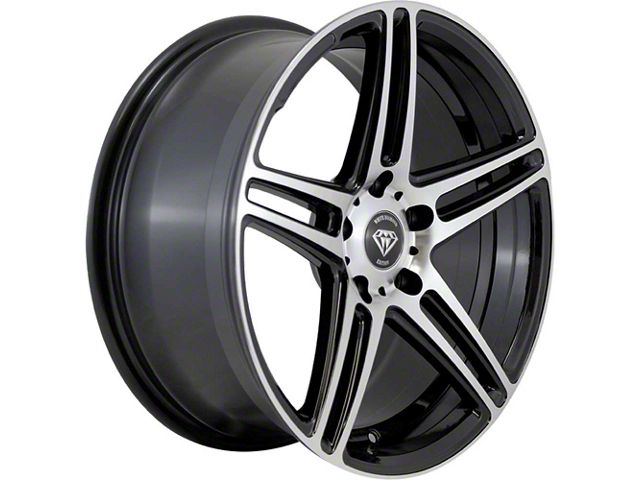 White Diamond W3184 Gloss Black Machined Wheel; 20x9 (06-10 RWD Charger)