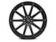 White Diamond W3196 Matte Black Wheel; 22x9 (06-10 RWD Charger)