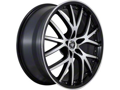 White Diamond W530 Gloss Black Machined Wheel; 20x8.5; 20mm Offset (06-10 RWD Charger)
