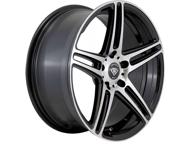 White Diamond W3184 Gloss Black Machined Wheel; 20x9 (11-23 RWD Charger, Excluding SRT Hellcat)