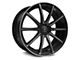 White Diamond W3195 Gloss Black Machined Wheel; 22x9 (11-23 RWD Charger, Excluding Widebody)