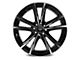 White Diamond WD2750 Gloss Black Machined Wheel; 22x9.5 (11-23 RWD Charger, Excluding Widebody)
