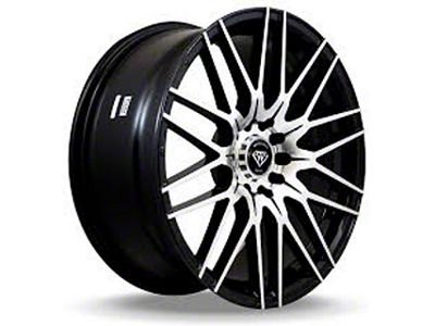 White Diamond W3265 Gloss Black Machined Wheel; Rear Only; 18x10; 35mm Offset (21-25 Mustang Mach-E, Excluding GT)