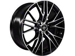 White Diamond W3267 Gloss Black Machined Wheel; 18x8; 35mm Offset (21-26 Mustang Mach-E, Excluding GT)