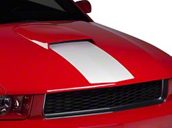 SEC10 White Hood Stripe (05-09 Mustang GT, V6)