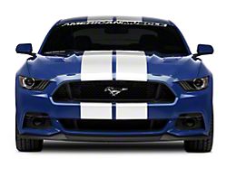 SEC10 GT500 Style Stripes; White; 10-Inch (15-23 Mustang)