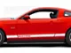 Rocker Stripes with Mustang Lettering; White (05-14 Mustang)