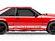 Rocker Stripes with Mustang GT Lettering; White (79-93 Mustang)
