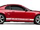 Rocker Stripes with Mustang GT Lettering; White (94-04 Mustang)