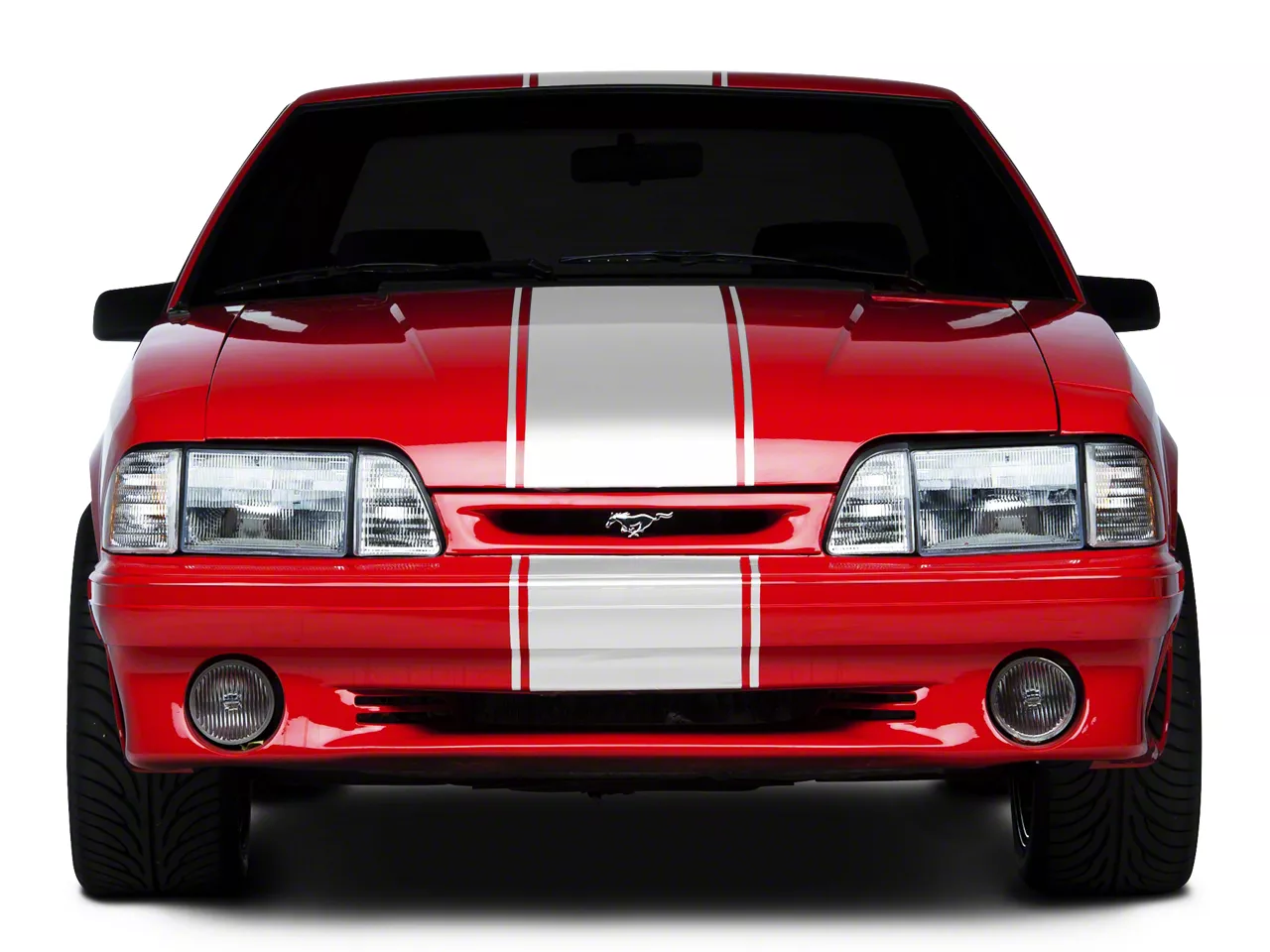 SEC10 Mustang Super Snake Style Stripes; White 26155G79 (79
