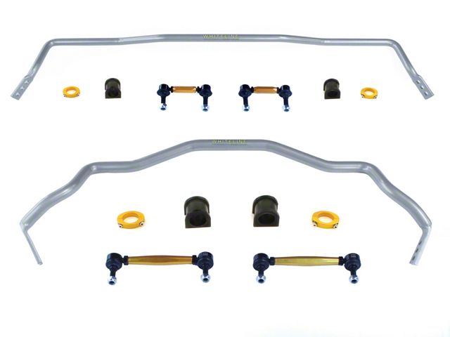 Whiteline Heavy Duty Adjustable Front and Rear Sway Bars with End Links (15-24 Mustang)
