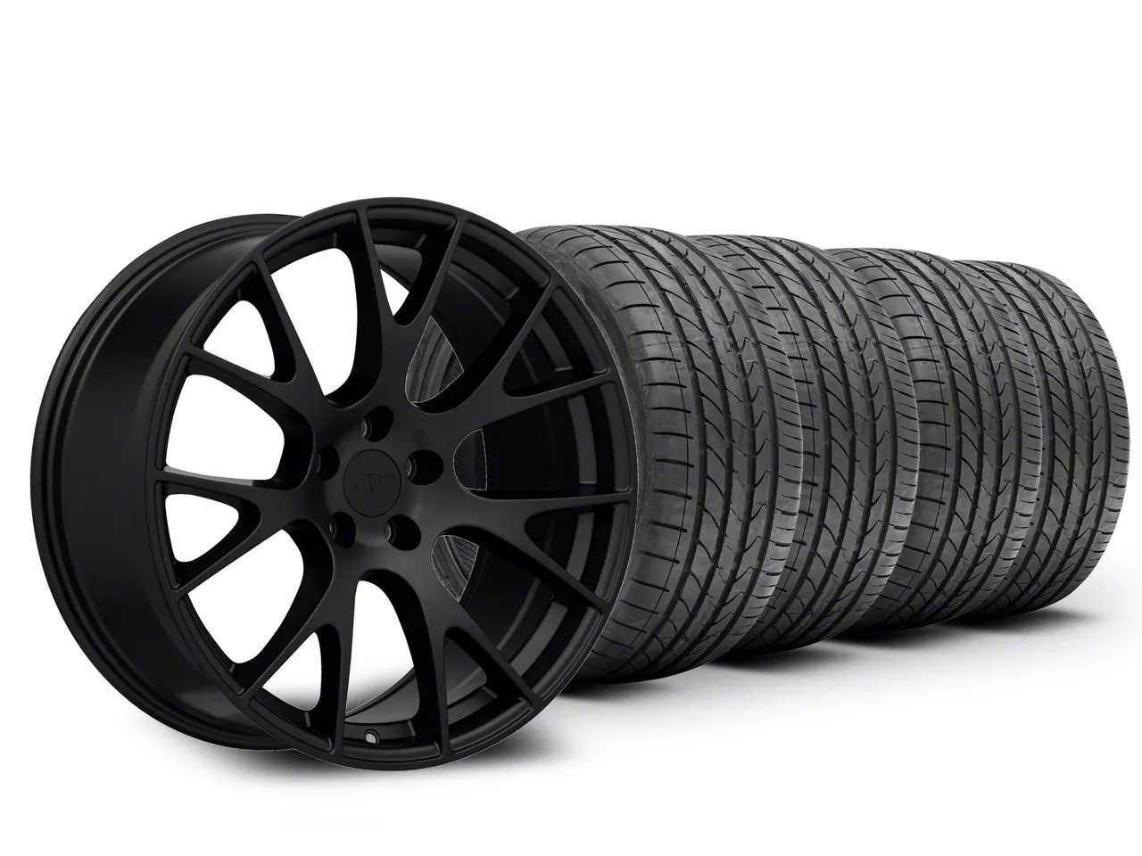 美品 アライヴン スポーツリチャージ Charger 20x9 Hellcat Style & Lionhart All-Season LH-Five Tire