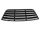 ABS Rear Window Louvers; Textured Black (08-23 Challenger)