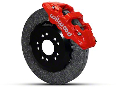 Wilwood AERO6 Dynamic Front Big Brake Kit; Red Calipers (05-14 Mustang)