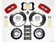 Wilwood AERO6 Front Big Brake Kit with Slotted Rotors; Red Calipers (09-11 Challenger R/T, SE)