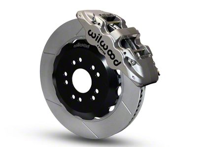 Wilwood AERO6 Road Race Front Big Brake Kit; Nickel Plated Calipers (05-14 Mustang)