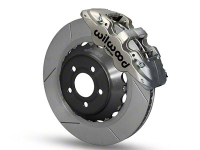 Wilwood AERO6 Road Race Front Big Brake Kit; Nickel Plated Calipers (15-23 Mustang)