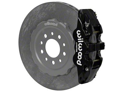 Wilwood AERO4 WCCB Carbon Ceramic Rear Big Brake Kit; Black Calipers (10-17 Camaro)