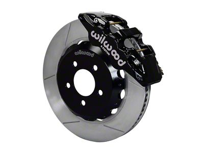 Wilwood AERO6 Front Big Brake Kit with 14-Inch Slotted Rotors; Black Calipers (16-19 Camaro)