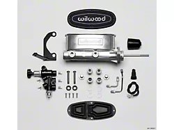 Wilwood Aluminum Tandem Brake Master Cylinder Kit; Ball Burnished (Universal; Some Adaptation May Be Required)