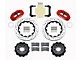 Wilwood Superlite 4R Rear Big Brake Kit with 14-Inch Drilled and Slotted Rotors; Red Calipers (10-17 Camaro)
