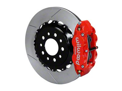 Wilwood Superlite 4R Rear Big Brake Kit with 14-Inch Slotted Rotors; Red Calipers (10-17 Camaro)