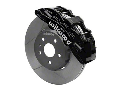 Wilwood SX6R Dynamic Front Big Brake Kit with 14-Inch Slotted Rotors; Black Calipers (10-15 Camaro)