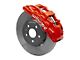 Wilwood SX6R Dynamic Front Big Brake Kit with 14-Inch Slotted Rotors; Red Calipers (10-15 Camaro)