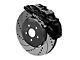Wilwood SX6R Dynamic Front Big Brake Kit with 15-Inch Drilled and Slotted Rotors; Black Calipers (10-15 Camaro)