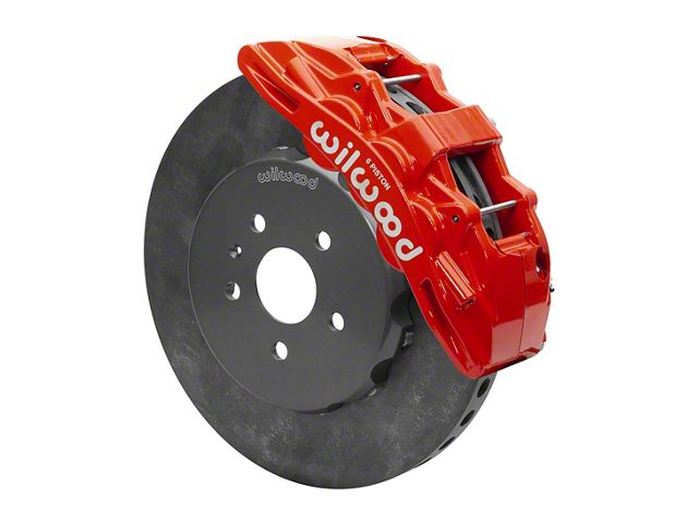 Wilwood SX6R WCCB Carbon Ceramic Front Big Brake Kit; Red Calipers (10-15 Camaro)