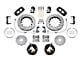 Wilwood AERO4 Rear Big Brake Kit with Drilled and Slotted Rotors; Black Calipers (20-24 Corvette C8)