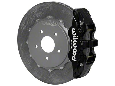 Wilwood AERO4 WCCB Carbon Ceramic Rear Big Brake Kit; Black Calipers (97-13 Corvette C5 & C6)