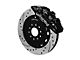 Wilwood AERO6 Front Big Brake Kit with 15-Inch Drilled and Slotted Rotors; Black Calipers (97-13 Corvette C5 & C6)