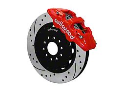 Wilwood AERO6 Front Big Brake Kit with 15-Inch Drilled and Slotted Rotors; Red Calipers (97-13 Corvette C5 & C6)