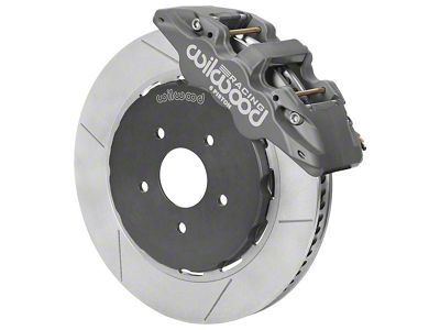 Wilwood AERO6 Race Front Big Brake Kit with 14-Inch Slotted Rotors; Anodized Gray Calipers (97-13 Corvette C5 & C6)