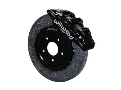 Wilwood AERO6 WCCB Carbon Ceramic Front Big Brake Kit; Black Calipers (97-13 Corvette C5 & C6)