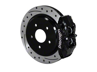 Wilwood DPC56 Brake Rotor, Pad and Caliper Kit; Rear; Black Calipers (97-04 Corvette C5)