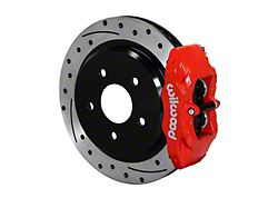 Wilwood DPC56 Brake Rotor, Pad and Caliper Kit; Rear; Red Calipers (97-04 Corvette C5)